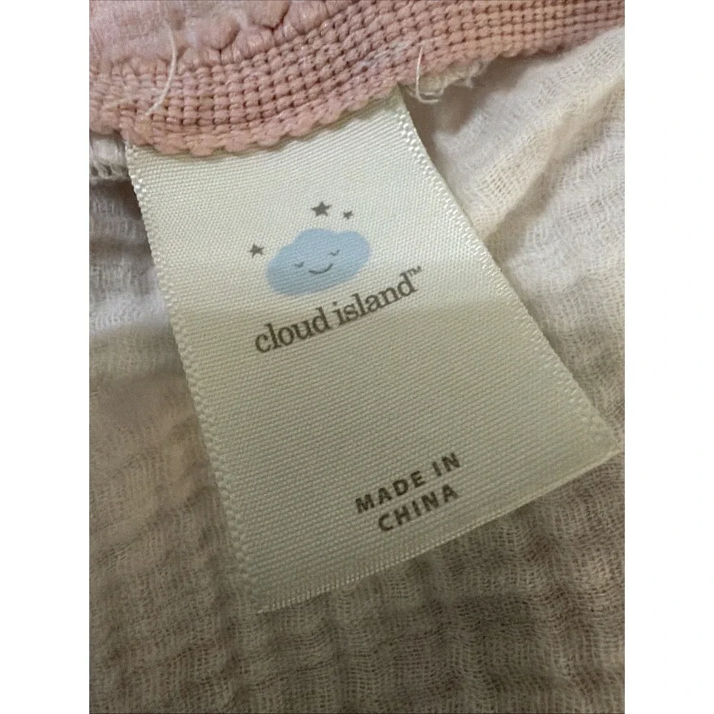 2 Cloud Island Baby Swaddle Muslin Blankets Lemon, Loved Pink, Pom Pom‎ Trim